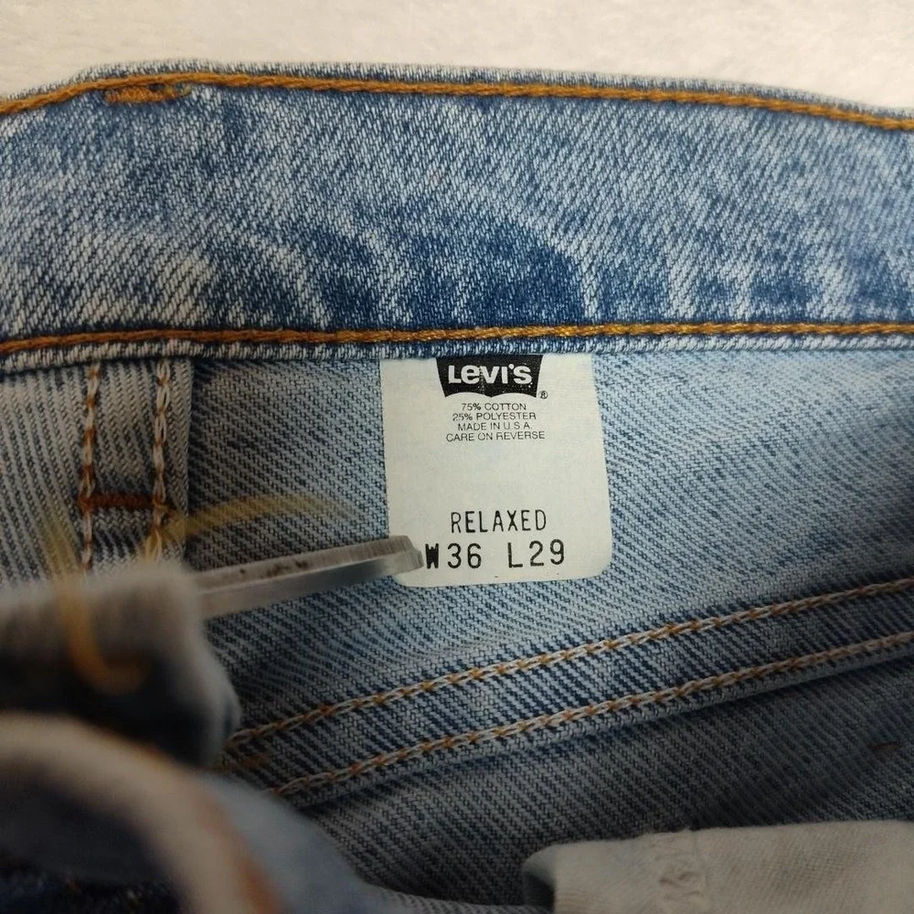 Vintage Levis 540 Jeans Mens 36x29 Blue Relaxed Straight Acid Wash 90s Denim USA
